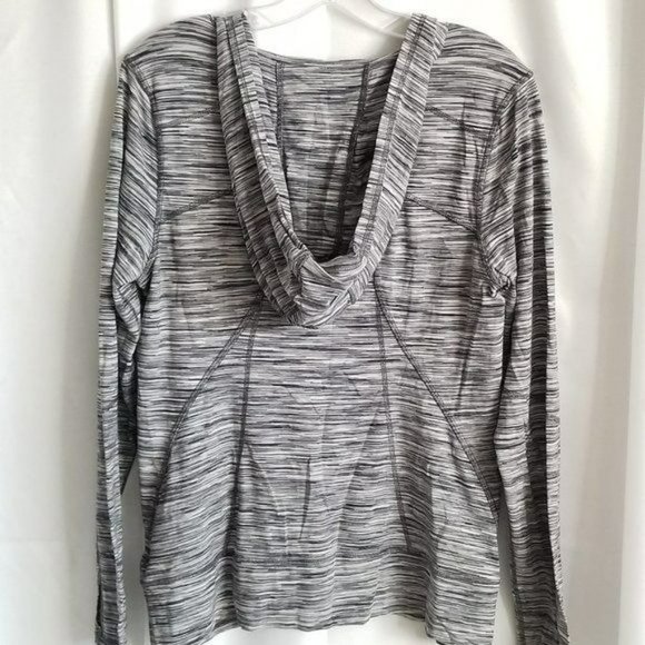 Kirkland Signature Activewear Hoodie Marled Gray Long Sleeve Size Large - Picture 5 of 7